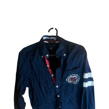 Camicia Tommy Hilfiger XS – Blu Navy – Stile Vintage