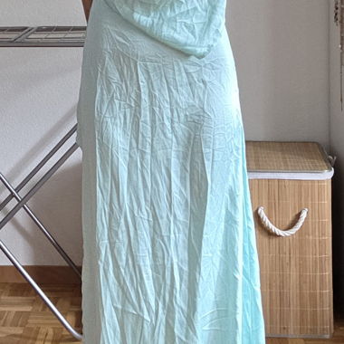 Light Blue Long Dress with Bare Back
