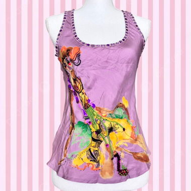 MNG Beaded Graphic Tank