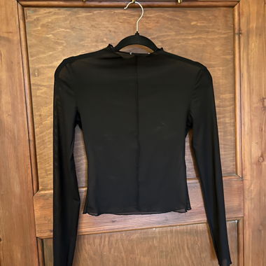 Top manches longues transparent