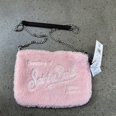 Pink Saint Barth Umhängetasche Teddyfell