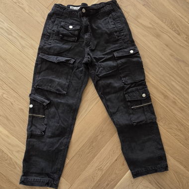 ZARA black cargo pants