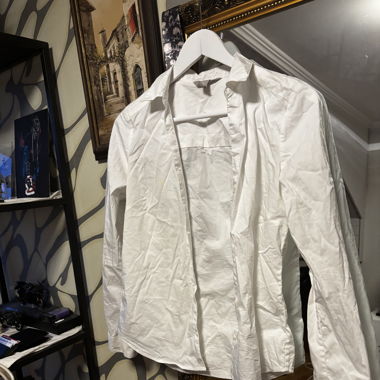 white waisted shirt 