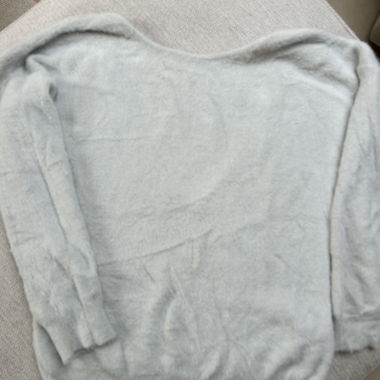 V‑Ausschnitt-Pullover hellgrau Iris Mittenaere L
