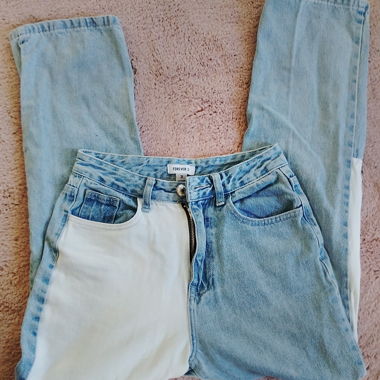Jeans Forever 21 stile patchwork