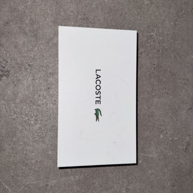 Cintura Lacoste nera