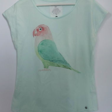 T-shirt vert perroquet