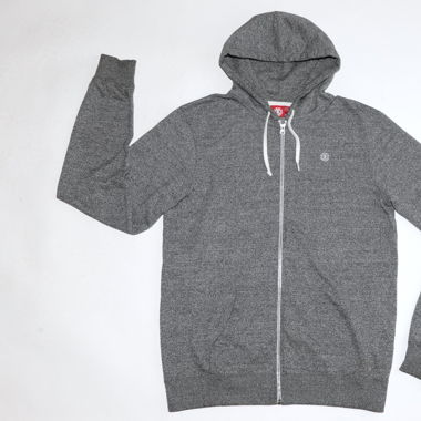 element SKATEBOARD zipper HOODIE grau