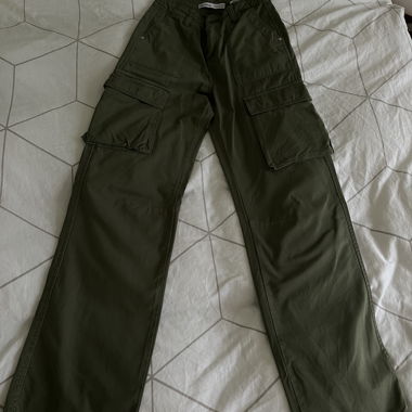 Bershka Olive Cargo Pants