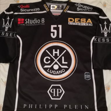 Hockey Club Lugano HCL Maglia #51 Spooner M NUOVO