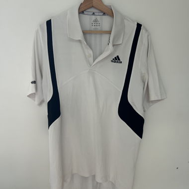 White Adidas Polo