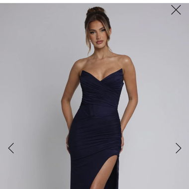 Giovanna Maxi Dress - Navy Gr.S