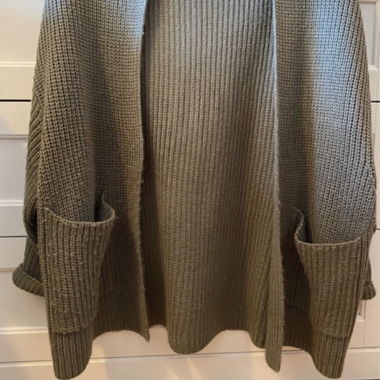 Pull&Bear Strickcardigan khaki XS-S
