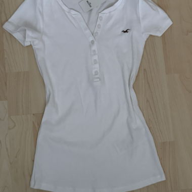 T-shirt Henley Hollister blanc