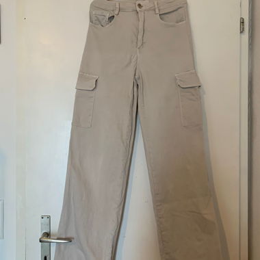 Beige Cargo Pants