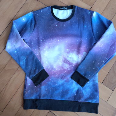 Felpa Galaxy stampa integrale