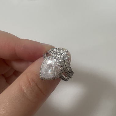 Anello di Strass Argentato