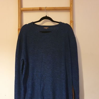 Blauer XXL Naturaline Pullover 100% Baumwolle