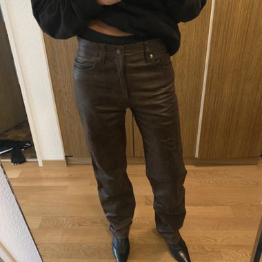 Lederhose ample brune