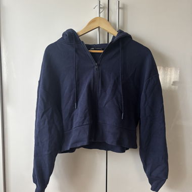 Navy Zip Hoodie