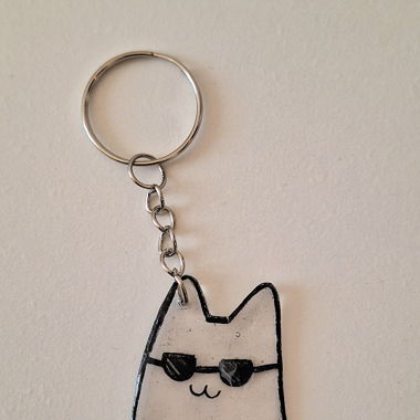 Porte-clés cool chat