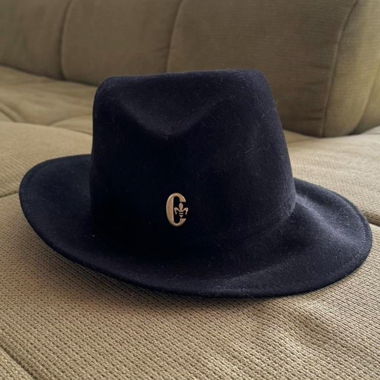 conte of florence black wool felt fedora hat