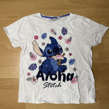 T-shirt bianco Stitch Aloha 14 anni