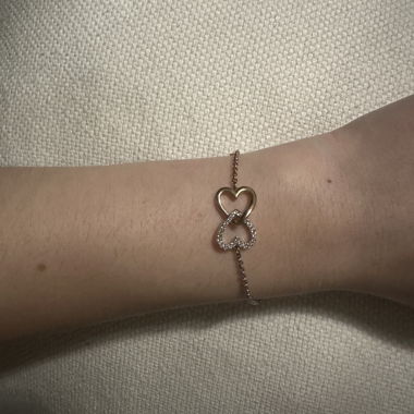 Swarovski bracelet with hearts