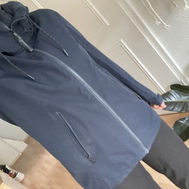 Giacca antipioggia blu navy