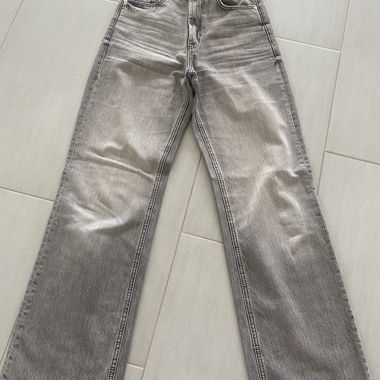 Jeans Zara grigi vita alta
