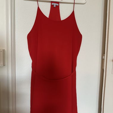 Vestito rosso con spalline
