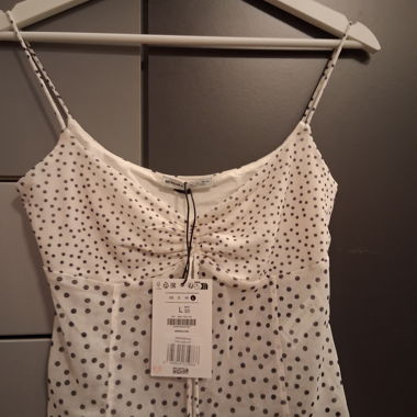 Bershka Polka-Dot Top Size L