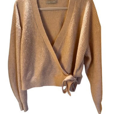 Gilet croisé blanc crème