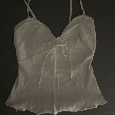 Weisses Spitzen-Camisole-Top