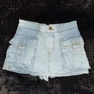 2Y Studios gonna di jeans azzurro chiaro