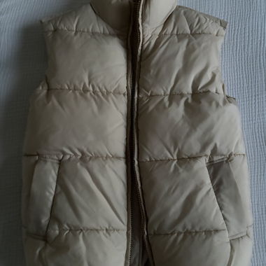 Gilet Trapuntato Beige Monki