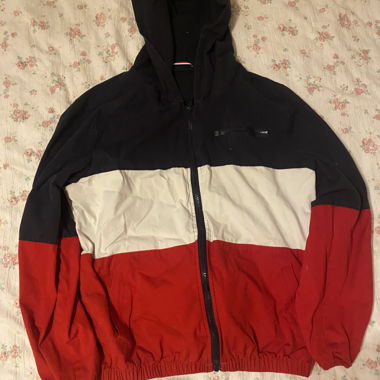 tommy hilfiger tricolor hooded jacket