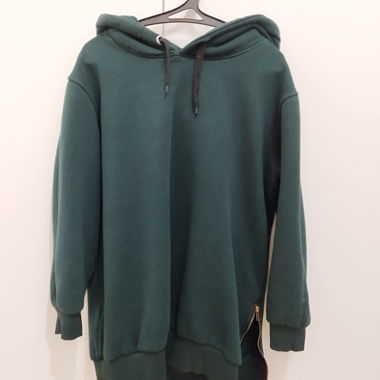 Oversize Hoodie dunkelgruen