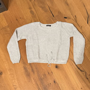 Strickpullover XS grau