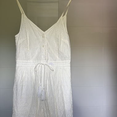 White embroidered Claudie Pierlot playsuit