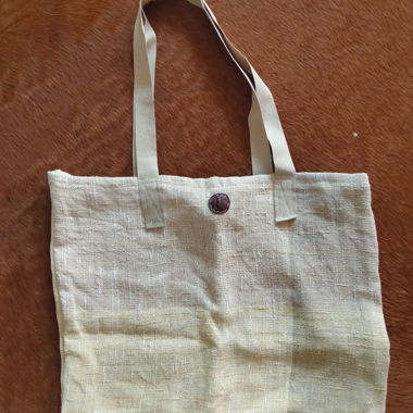 Beige Linen Tote