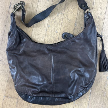 Borsa in pelle Belstaff marrone taglia media