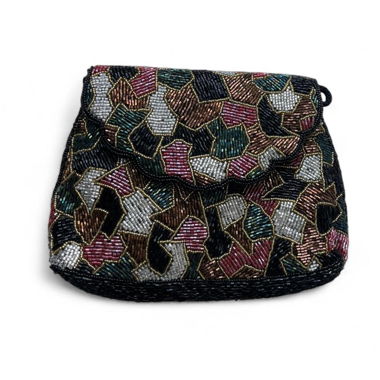 Borsa da sera a tracolla con perline