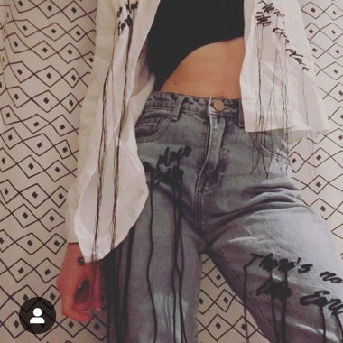 Artsy Jeans von Lost Ink