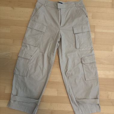 Beige Cargohose