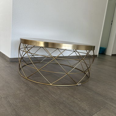 Modern Micasa Anaya Coffee Table, Gold