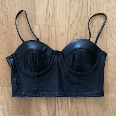 Fake leather Top