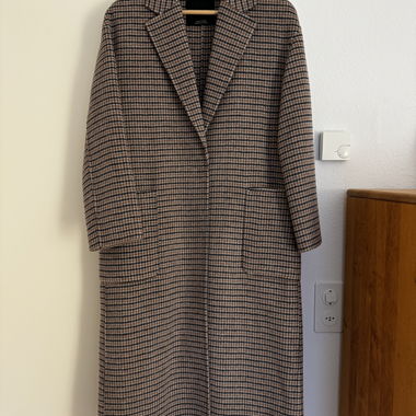 Massimo Dutti Wolle Mantel, oversized