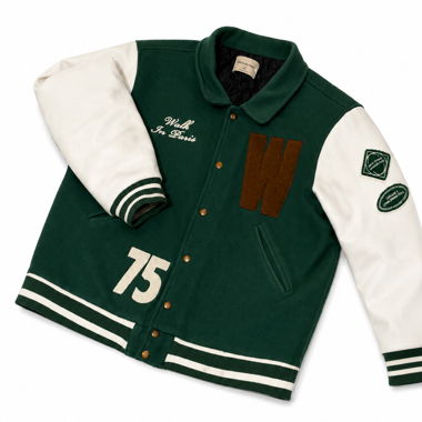 Giacca varsity verde Walk in Paris
