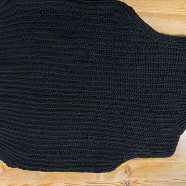 Black knit sweater